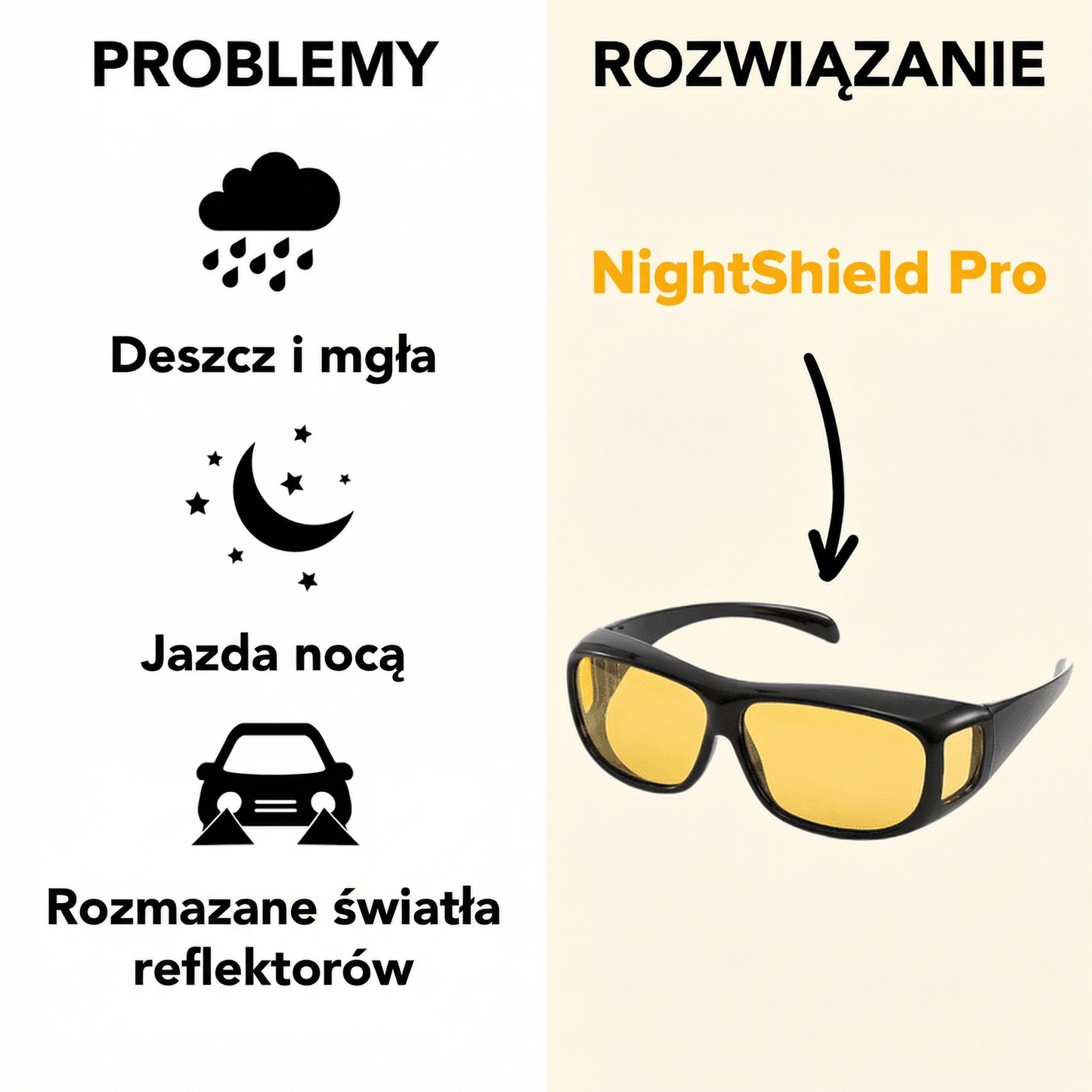 Okulary NightShield Pro z technologią GlareCut™