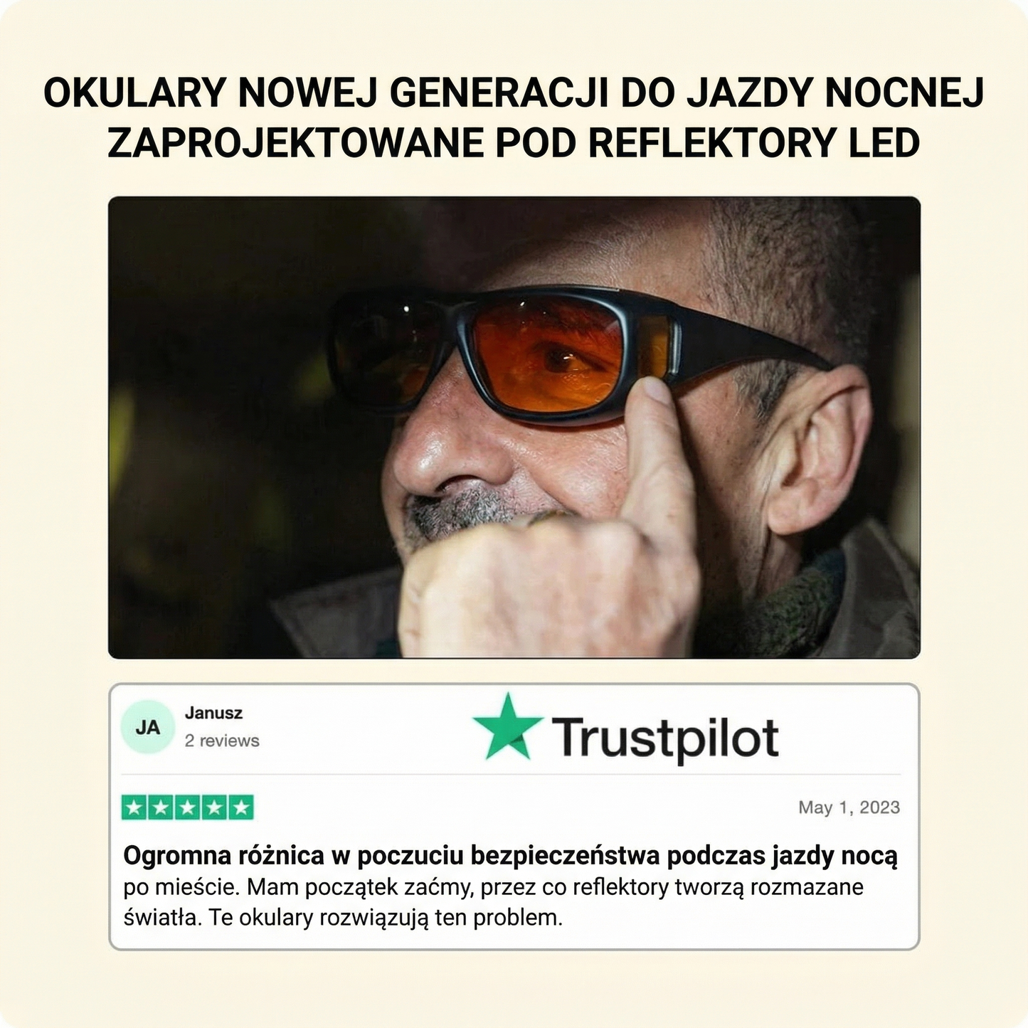 Okulary NightShield Pro z technologią GlareCut™